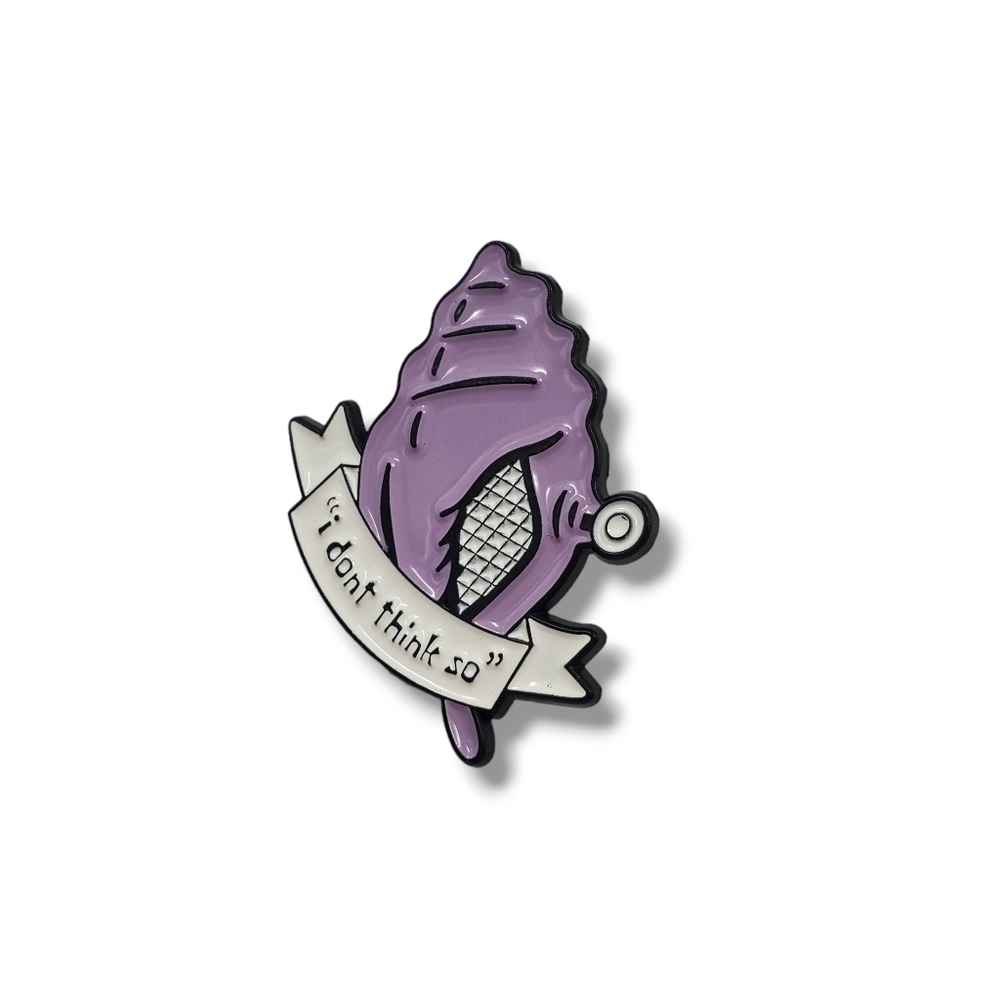 SpongeBob SquarePants Magic Conch Shell "I don't think so" Pin/Brooch
